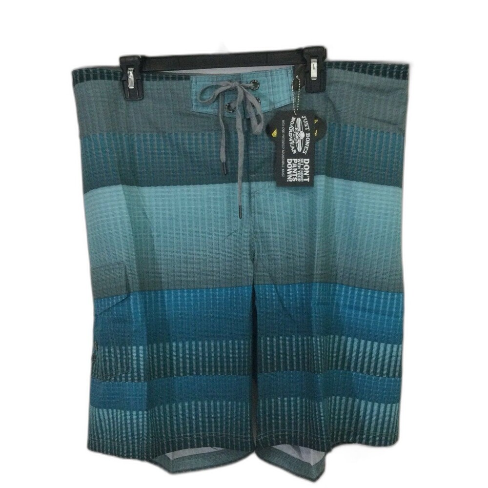 Just Bones Boardwear Shorts Men’s Size 40M Blue 4 Way Stretch Boardshorts